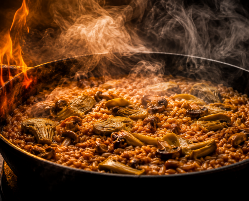 Arroz en Valencia, restaurante Los Alpes